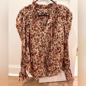 Free People Floral Top - Size small